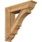 Ekena Millwork Balboa Traditional Rough Sawn Bracket w/ Offset Brace, Western Red Cedar, 8"W x 32"D x 32"H BKT0806X32X32BOA01RWR - alternate 1